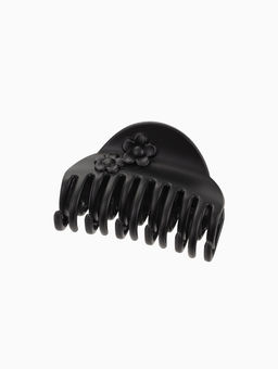 Цена за 12 шт. Крабик для волос «Ночка», два цветка, 6.8 см, матовый и глянец, МИКС