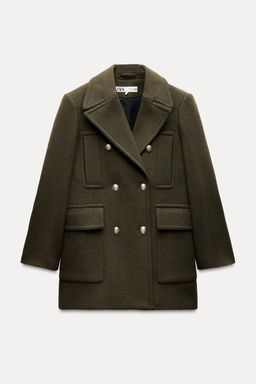 ZW COLLECTION WOOL BLEND COAT - Zara фото 5