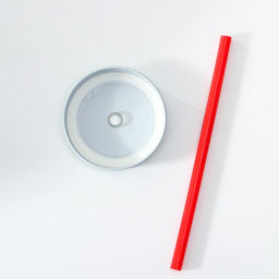 Банка стеклянная с крышкой и трубочкой Доляна «Галерея», 500 мл, 11×8×13.5 см, цвета МИКС