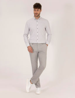 Gri Slim Fit Kuma_ Pantolon