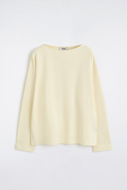 SUDADERA OVERSIZE DE CUELLO BARCO