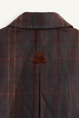 LIMITED EDITION CHECK WAXED COAT