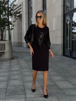 Платье DilanaVIP 2117 черный - Dilana vip фото 3