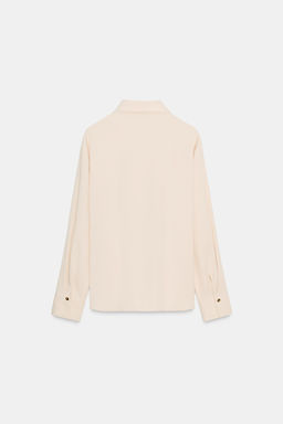 SHIRT WITH WAIST KNOT - Zara фото 6