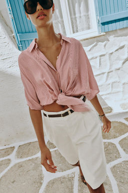 CAMISA RAYAS NUDO / Raya Roja