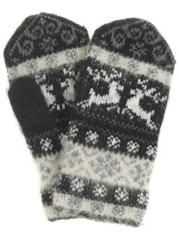 Варежки женские "Два оленя" ПП 3216-8