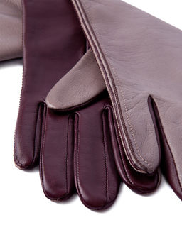 Перчатки женские ш/п F-IS0065 rose mist/plum - Eleganzza фото 3