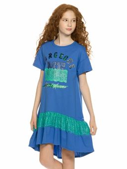 PELICAN, платье для девочек, Синий