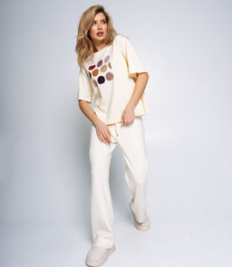 Футболка #КТ6239, кремовый - Dommod фото 4