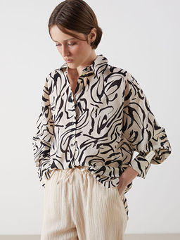 Desenli Oversize Kad?n G?mlek