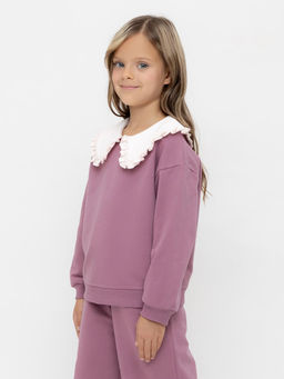 КР 302709/темная орхидея к553 джемпер (свитшот) для дев - Crockid фото 3