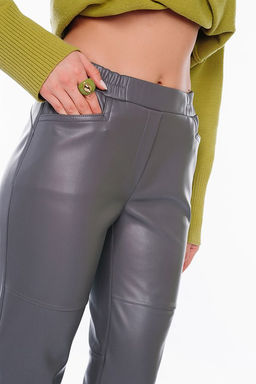 NOBBY, Женские брюки из экокожи 794-500/8 (серый)