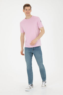 Мужская розовая базовая футболка - U.s. polo assn фото 11