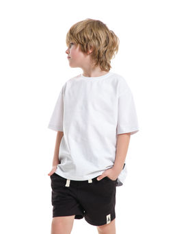 Футболка с принтом на спине 22-9000 белый - Mini maxi фото 14