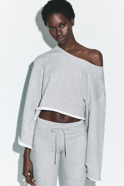 SUDADERA CUELLO BARCO / Gris vigor?