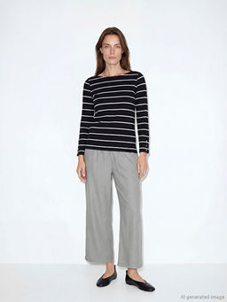 Beli Lastikli Dokulu Saten Kad?n Pantolon