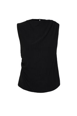 Trendyolmilla Ekru Buzgu Detayl? Bisiklet Yaka Kolsuz Dokuma Bluz TWOSS24BZ00343 фото 17