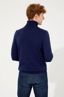 Мужской синий трикотажный свитер Basic - U.s. polo assn фото 11