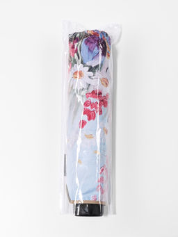 Зонт механический Цветочная картина, эпонж, 4 сложения, 8 спиц, R=48/55 см, d=96 см, МИКС