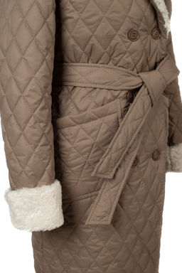 05-2136 Куртка женская зимняя (пояс) - El podio фото 13