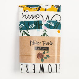 Набор кухонных полотенец Доляна Hello spring 35х60 см -4 шт, 100% хлопок, вафля 160 г/м2  фото 9