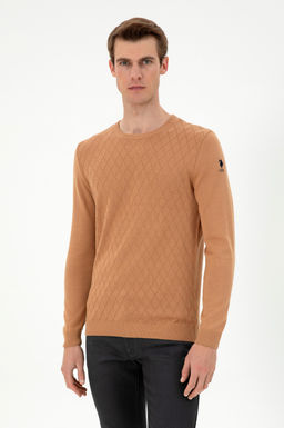 Мужской светло-коричневый свитер Неожиданная скидка в корзине