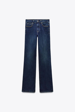 ZW COLLECTION BOOTCUT MID-WAIST CONTOUR JEANS - Zara фото 16