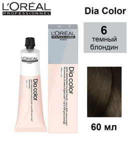 Dia color 6. Темный блондин краска-блеск без аммиака, 60 мл Loreal
