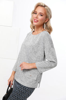 Костюм трикотажный серый с поясом - Dstrend фото 4