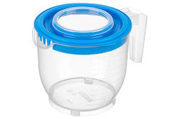 Ёмкость для миксера (блендера) 2,2 л 22,5*17*16 см с крышкой, прозрачная/голубая - Elan gallery фото 7