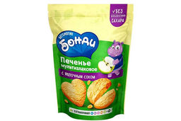 Бегемотик Бонди, печенье мультизлаковое с яблочным соком, 155 г