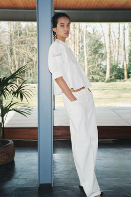 ZW COLLECTION BARREL MID-RISE JEANS - Zara фото 2