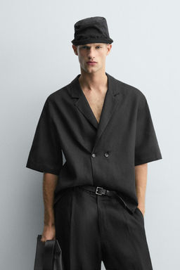 100% LINEN KIMONO SHIRT - Zara фото 3