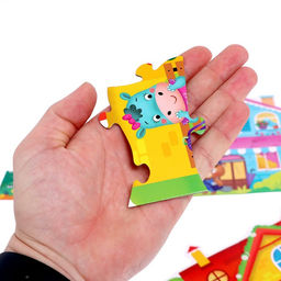 Фигурные пазлы 4 в 1 Весёлые зверята, 9, 12, 15, 20 элементов - Puzzle time фото 8