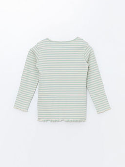 Bisiklet Yaka ?izgili K?z Bebek Pijama ?st - Waikiki фото 2