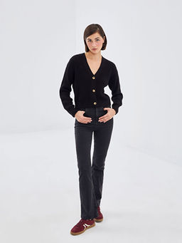 V Yaka Kad?n Triko H?rka