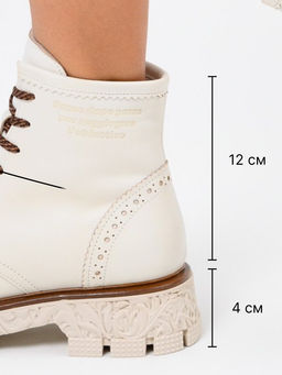 Ботинки EDART 319.PODYUM141w. Вакса белая/шерсть фото 5