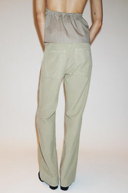 STRAIGHT PYJAMA TROUSERS - Zara фото 3