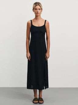 Сарафан из вискозы и льна прилегающего кроя / Zarina  фото 3