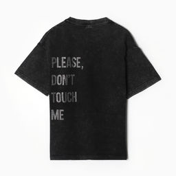 Футболка из вареного хлопка женская Mist Don&apos;t touch me, размер S, чёрная