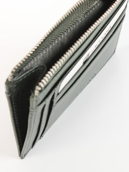 LACCOMA кредитница LA-6999-темно-зеленый натуральная кожа  фото 4