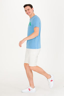 U. S. Polo Assn Мужская бирюзовая базовая футболка с круглым вырезом - U.s. polo assn фото 4