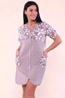 503 Халат махровый Цветы