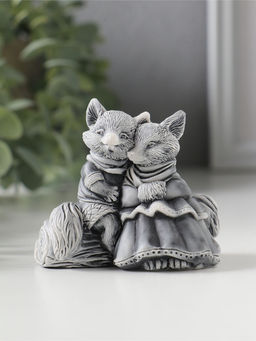 Сувенир "Лисы влюбленная парочка", 6,5см