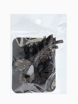 Брошь «Императрица. Букет», чернёная в серебре