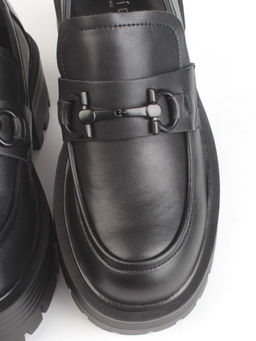 03-C1805-1 BLACK Лоферы женские (натуральная кожа) - Фабричный китай фото 10