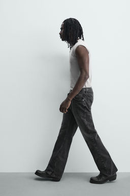 JEANS FLARE FIT ABERTURA / Carb?n - Zara фото 6