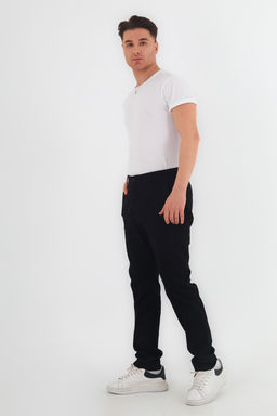 Siyah Slim Fit Basic Chino Esnek Gabardin Pantolon TMNSS25PL00018