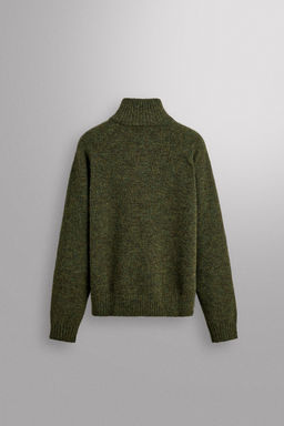 WOOL BLEND QUARTER-ZIP JUMPER - Zara фото 7