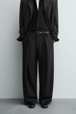 PINSTRIPED PLEATED TROUSERS - Zara фото 13